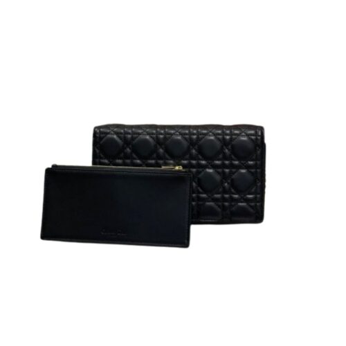 Christian Dior Lady Dior Pouch Black, For Women, Women’s Handbags 8.5in/21.5cm CD S0204SLOI_M989